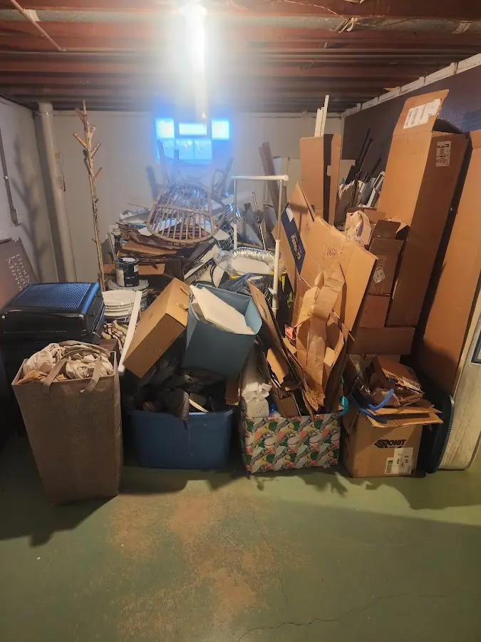 Roll-off dumpster container at job site for 20 Yard Dumpster Rental in Black Jack